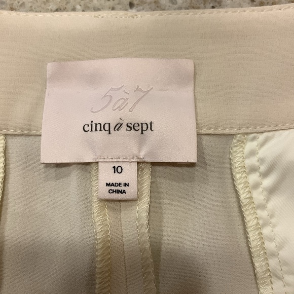 NWOT cinq a sept CROCHET LACE CORINNA SHORT Size 10 - Picture 14 of 16